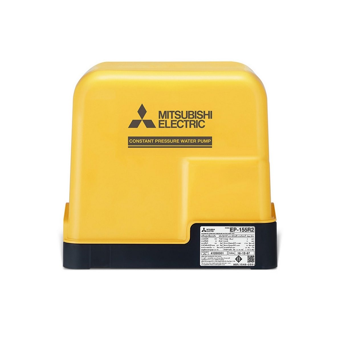 MITSUBISHI ปั๊มน้ำอัตโนมัติ รุ่น EP-155R2 ขนาด 150 วัตต์ ระยะดูด 8 เมตร ระยะส่ง 12 เมตร ขนาดท่อ 25 มม. ปริมาณน้ำ 50 ลิตร/นาที (สูงสุด), 39 ล