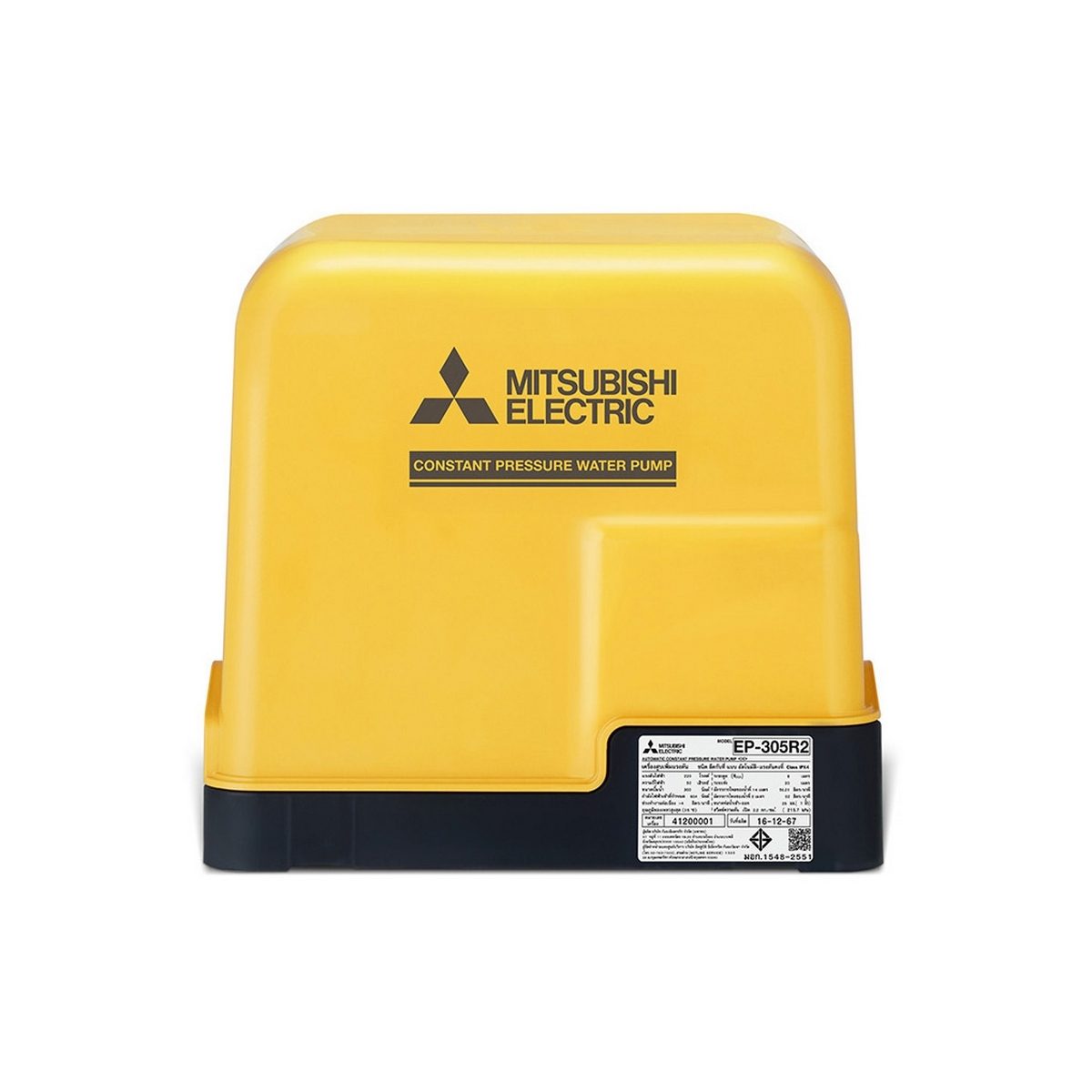 MITSUBISHI ปั๊มน้ำอัตโนมัติแรงดันคงที่ รุ่น EP-305R2 ขนาด 300 วัตต์ ระยะดูด 8 เมตร ระยะส่ง 20 เมตร ขนาดท่อ 25 มม. ปริมาณน้ำ 62 ลิตร/นาที (สู