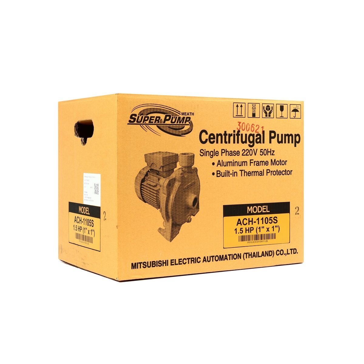 ACH-1105S(WCH)ปั๊มหอยโข่งส่งสูง1.5HP1เฟส