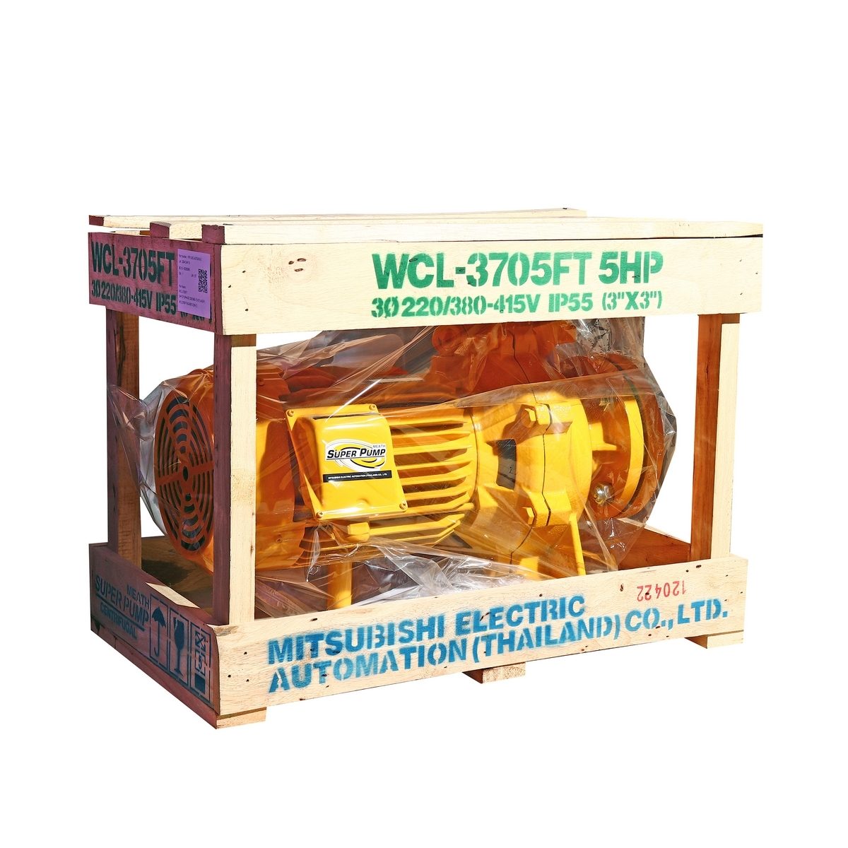 WCL-3705F-T ปั๊มหน้าแปลนน้ำมาก 5HP 3เฟส