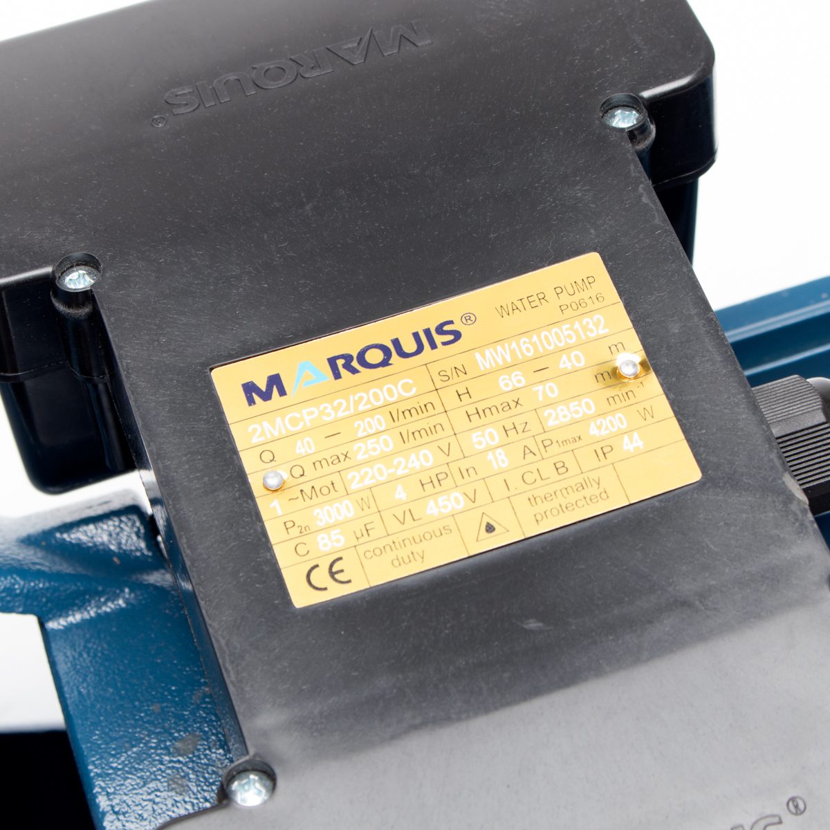 2MCP32/200C ปั๊มหอยโข่ง 2 ใบพัด 4HP
