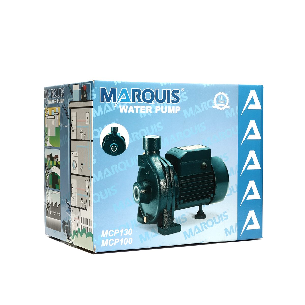 MCP130 ปั๊มหอยโข่ง ท่อส่ง 1" 0.5 HP