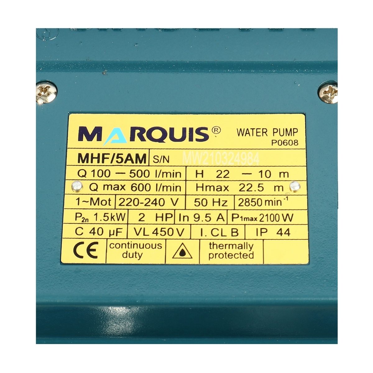 MHF/5AM-2 ปั๊มหอยโข่ง(MEDIUM FLOW) 2HP-2