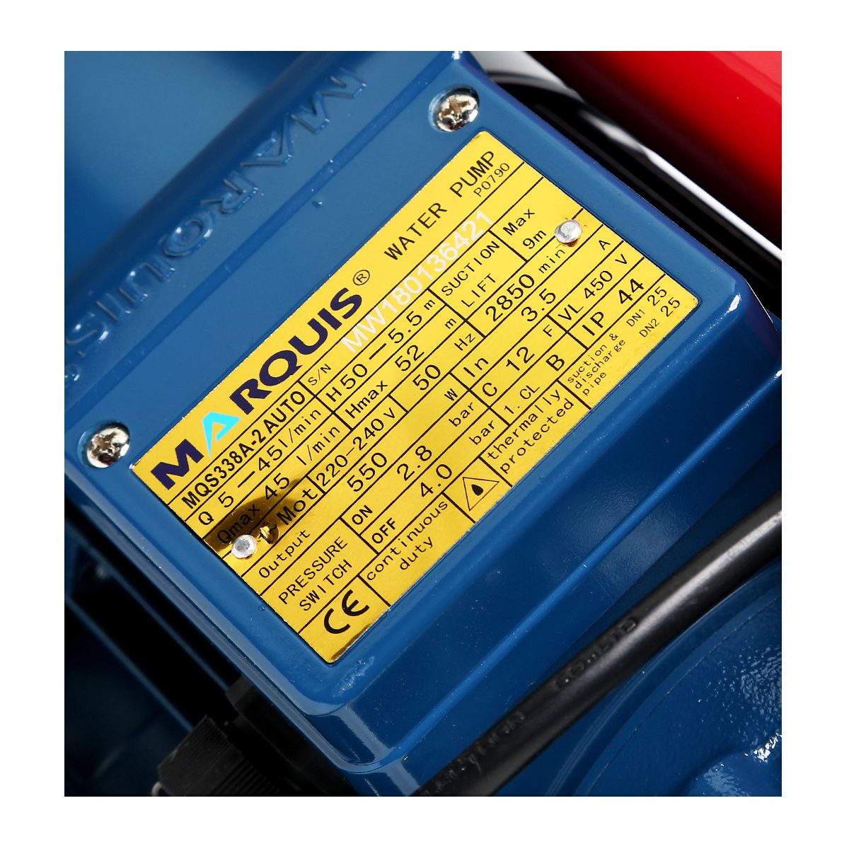 MQS338A-2 ปั๊มน้ำแบบอัตโนมัติดูดเอง