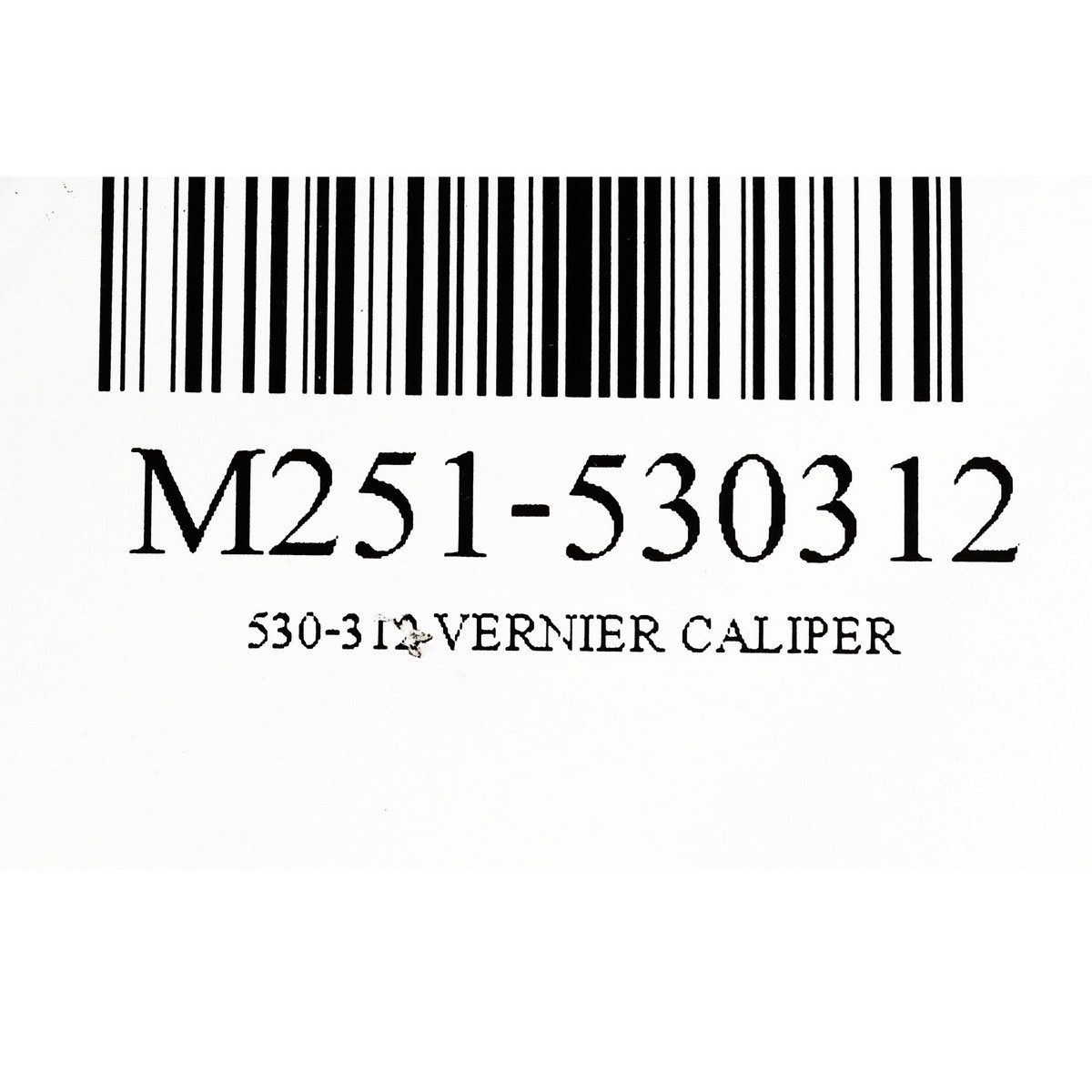 530-312 VERNIER CALIPER 6" 0.02 MM/INCH