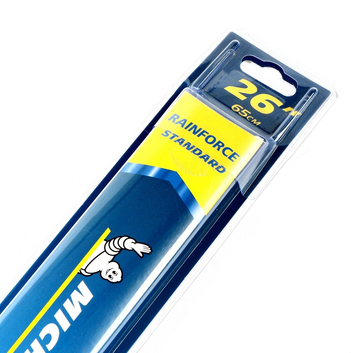 ใบปัดน้ำฝน มิชลิน (MICHELIN) รุ่น RainForce ขนาด 26 นิ้ว (แพ็คเดี่ยว) ตัวเชื่อม EZ Lok ที่ติดตั้งได้รวดเร็ว โครงเหล็กของใบปัดน้ำฝน รองรับงาน