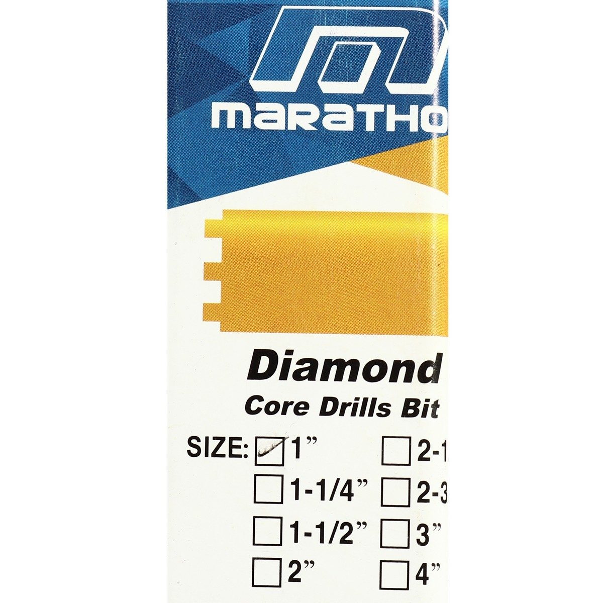 MARATHON กระบอกเจาะเพชร ก้าน SDS PLUS ขนาด 1 นิ้ว (25 มม.) ยาว 150 มม. สำหรับเจาะคอนกรีต (มาราธอน)