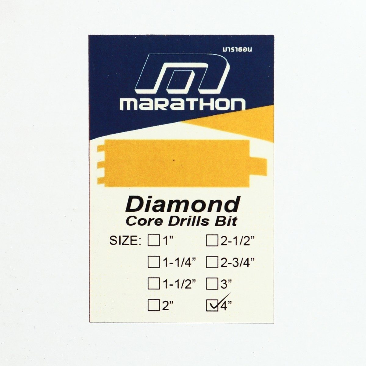 MARATHON กระบอกเจาะเพชร ก้าน SDS PLUS ขนาด 4 นิ้ว (102 มม.) ยาว 150 มม. สำหรับเจาะคอนกรีต (มาราธอน)