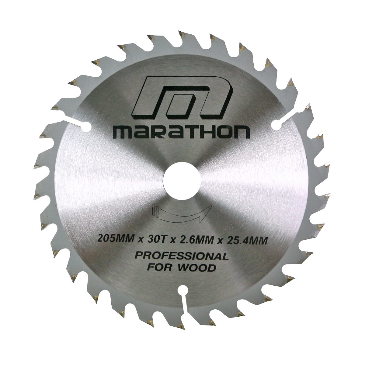 MARATHON ใบเลื่อยตัดไม้ 8 นิ้ว (205 มม.) 30 ฟัน รุ่น ULTRA ความหนาของคาร์ไบด์ 2.4 มม. แหวน 20 มม. ใช้ตัดไม้ (มาราธอน)