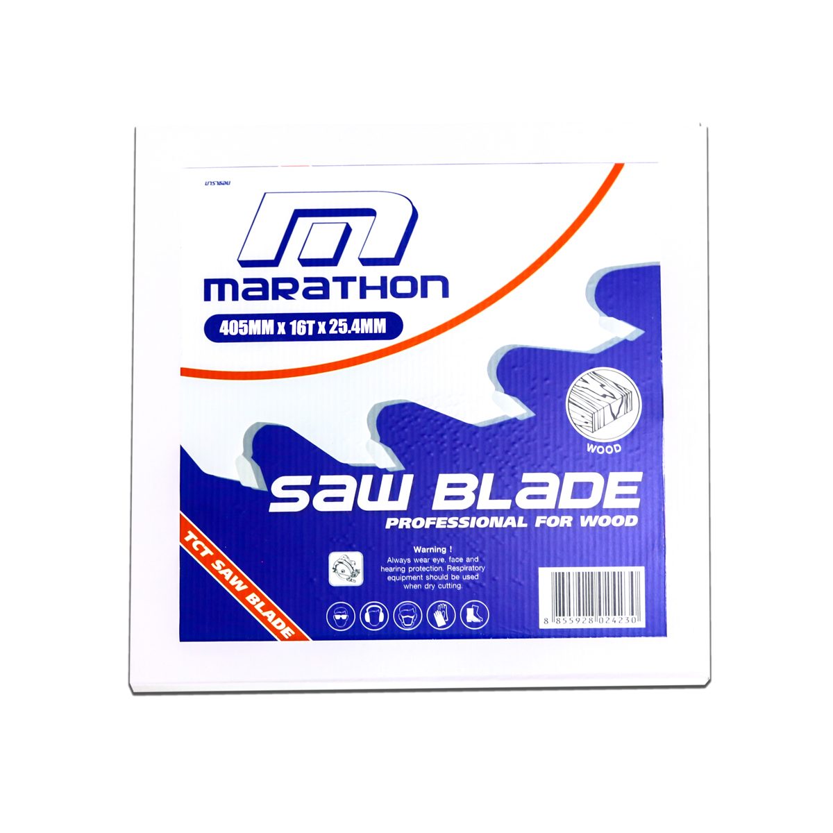 MARATHON ใบเลื่อยตัดไม้ 16 นิ้ว (405 มม.) 16 ฟัน รุ่น ULTRA ความหนาของคาร์ไบด์ 3.4 มม. แหวน 20 มม. ใช้ตัดไม้ (มาราธอน)