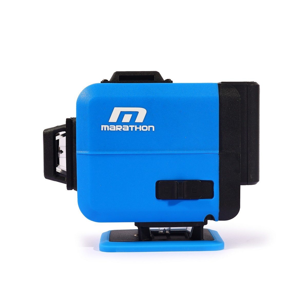 MARATHON เครื่องวัดระดับเลเซอร์แสงเขียว 12 เส้น และถ่านแบตเตอรี่ Li-ion 2 ก้อน รุ่น E801 พร้อมขาตั้ง 1.2 เมตร สำหรับใช้ภายในอาคาร และภายนอกอ