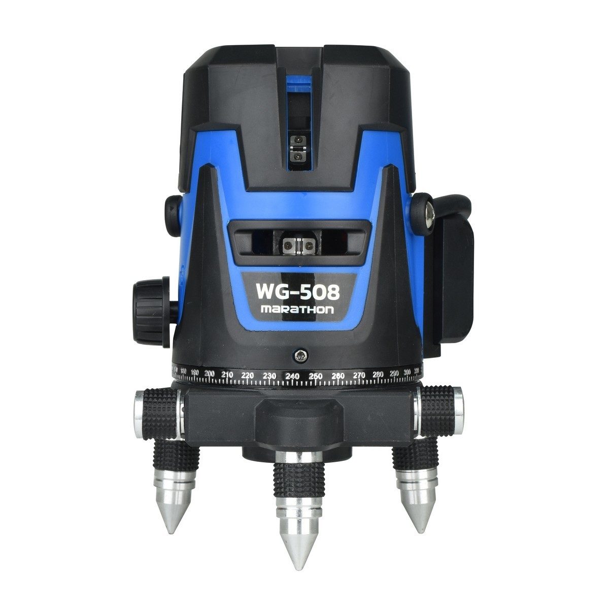 MARATHON เครื่องวัดระดับเลเซอร์แสงเขียว และถ่านแบตเตอรี่ Li-ion 2 ก้อน รุ่น WG-508 พร้อมขาตั้ง 1.2 เมตร สำหรับใช้ภายในอาคาร และภายนอกอาคารใน