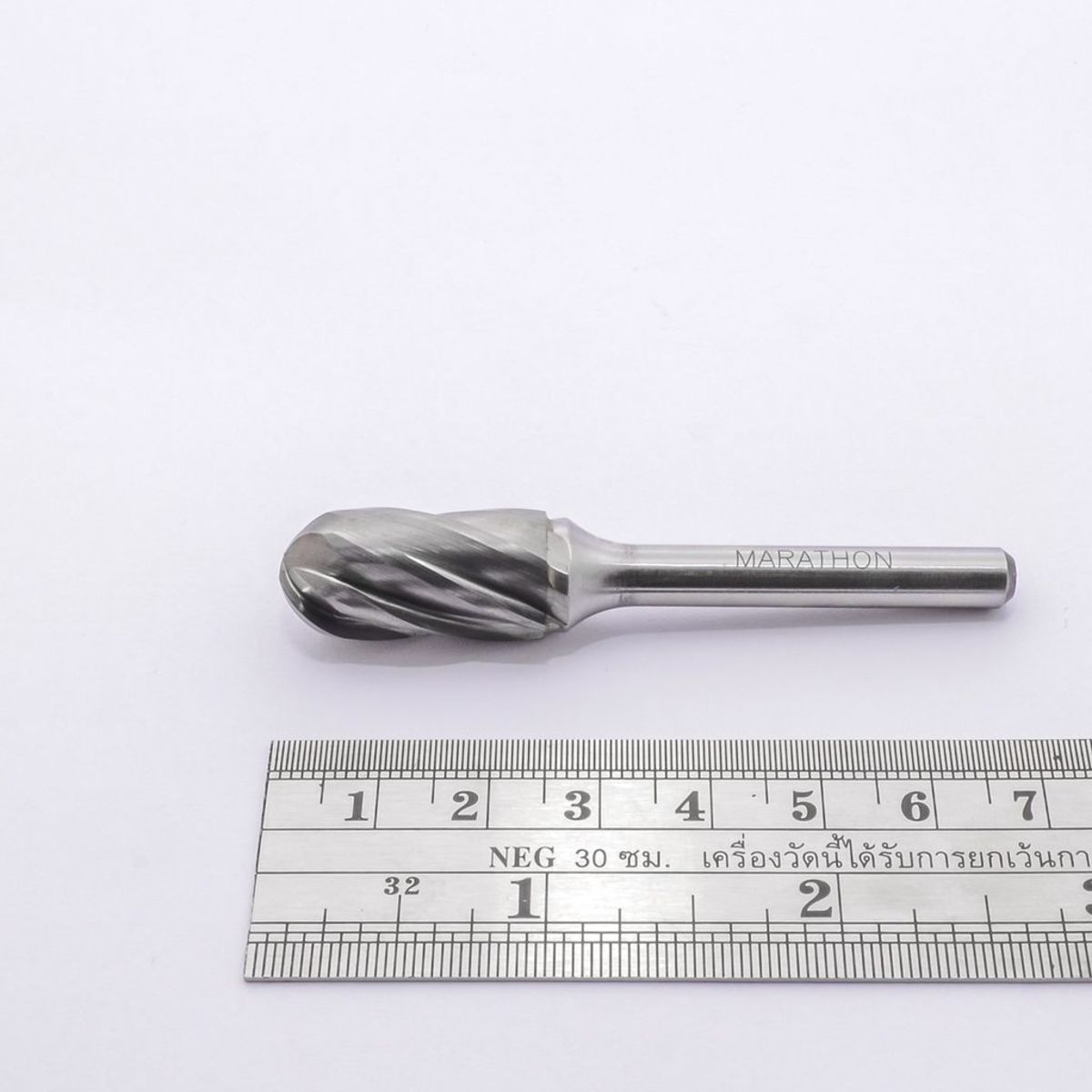 MARATHON เหล็กเจียคาร์ไบด์ทรงกระบอกหัวมน รุ่น ALUMA CUT SC-5M เส้นผ่านศูนย์กลาง 12.7 มม. แกน 6 มม. ความยาวคมกัด 25 มม. สำหรับงานโมลด์ (มาราธ