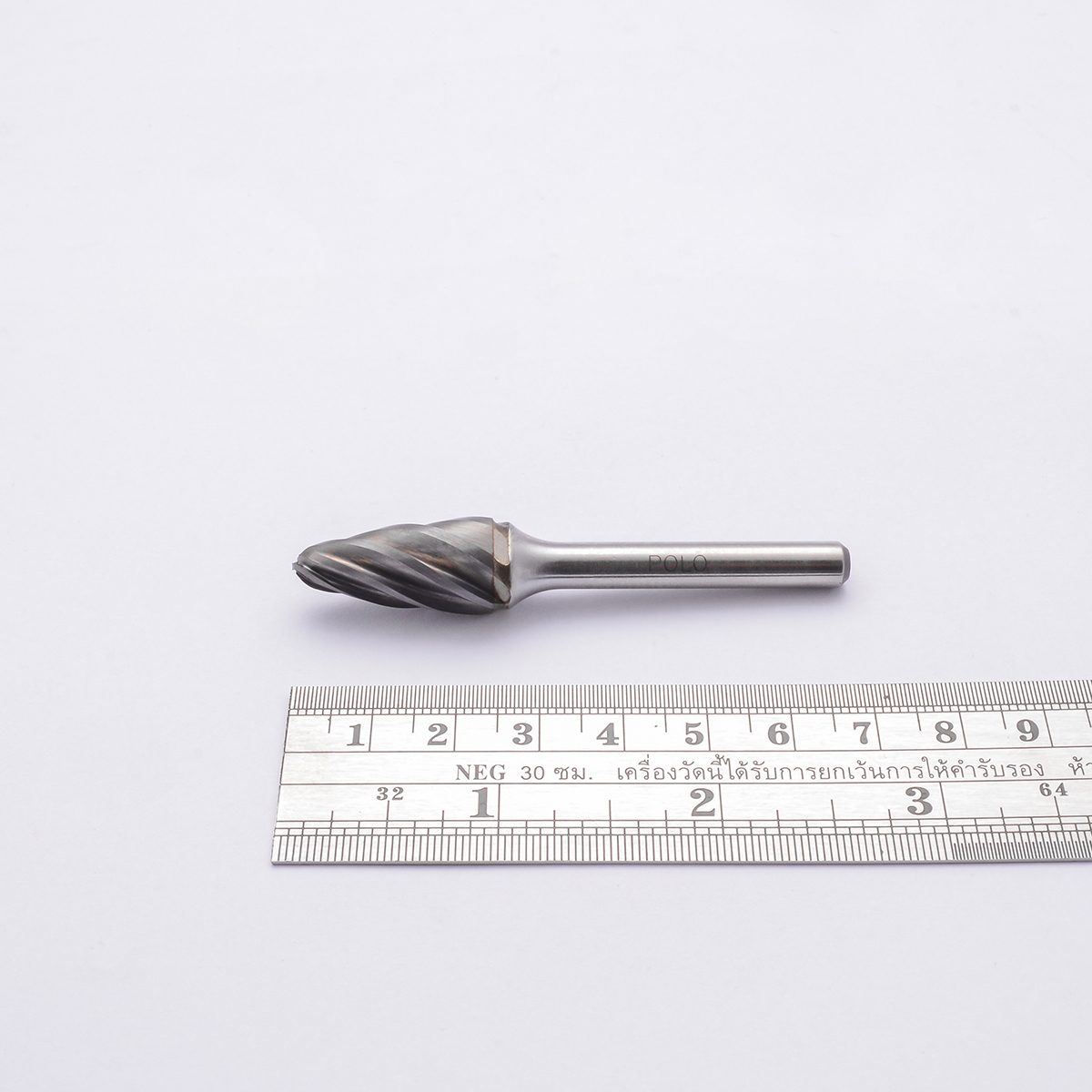 MARATHON เหล็กเจียคาร์ไบด์ทรงเฉียง 14° หัวมน รุ่น ALUMA CUT SL-4M เส้นผ่านศูนย์กลาง 12.7 มม. แกน 6 มม. ความยาวคมกัด 28 มม. สำหรับงานโมลด์ (ม