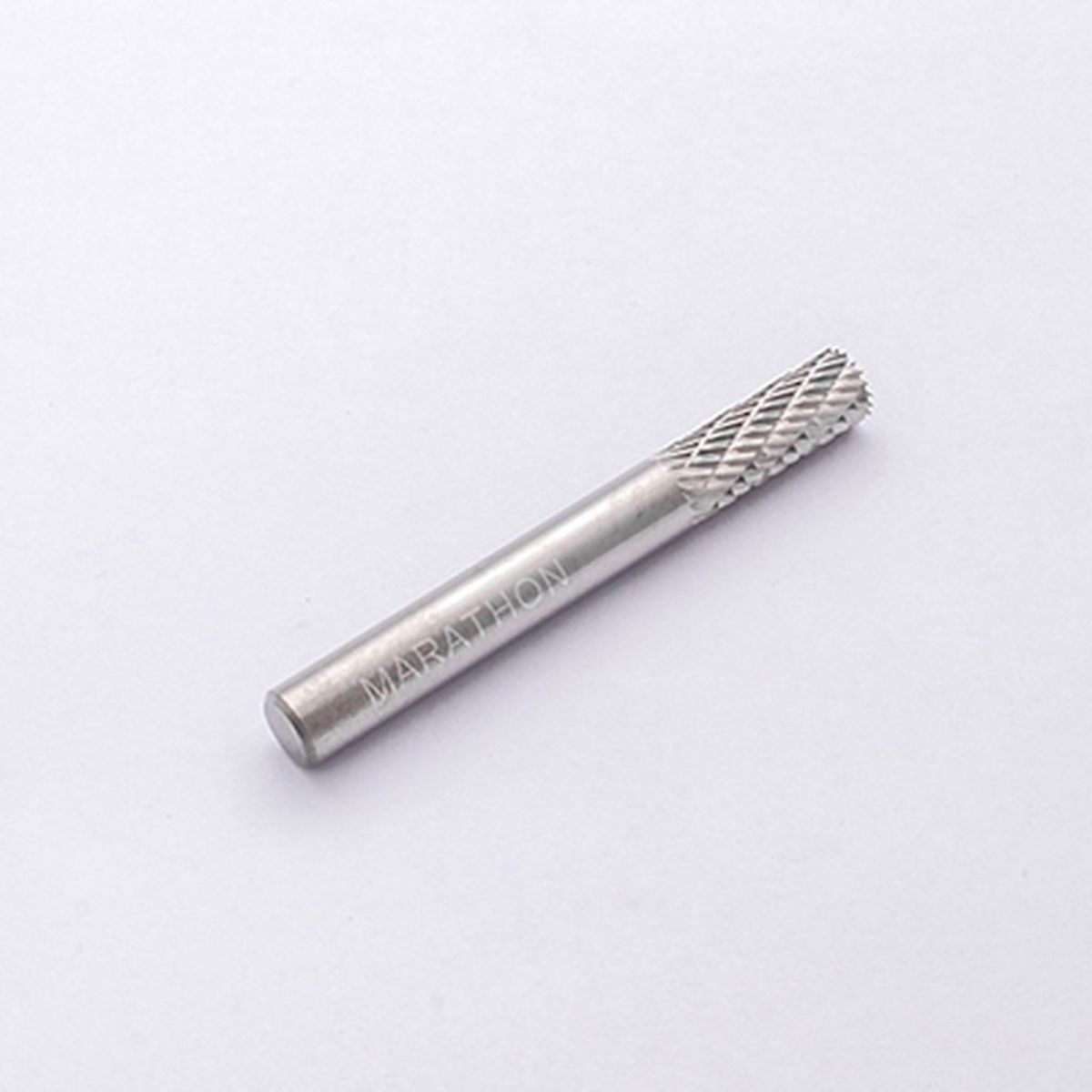 MARATHON เหล็กเจียคาร์ไบด์ทรงกระบอกหัวมีคมกัด รุ่น DOUBLE CUT SB-1M เส้นผ่านศูนย์กลาง 6 มม. แกน 6 มม. ความยาวคมกัด 19 มม. สำหรับงานโมลด์ (มา