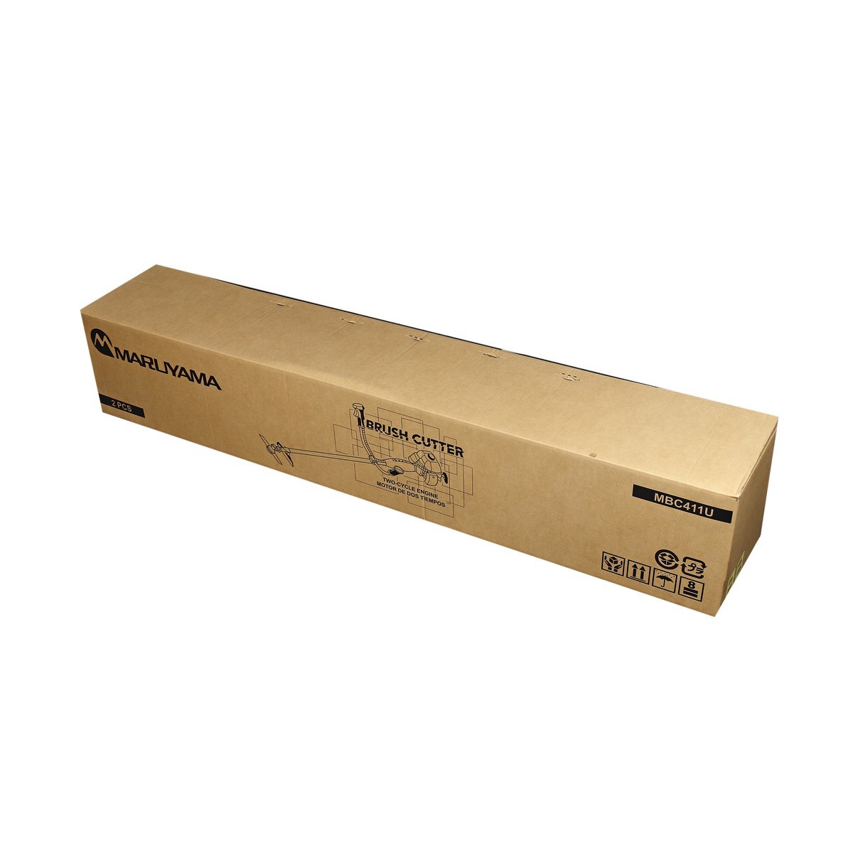 MARUYAMA เครื่องตัดหญ้าสะพายหลัง 2 จังหวะ 40.2 ซีซี รุ่น MBC411U กำลังเครื่องยนต์ 2 แรงม้า น้ำมัน 1.1 ลิตร (มารูยาม่า)