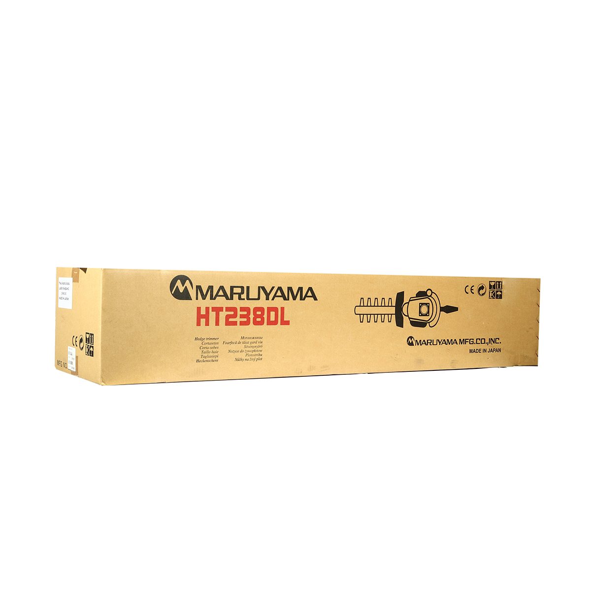 MARUYAMA เครื่องตัดแต่งพุ่มไม้ 2 จังหวะ 22.5 ซีซี รุ่น HT238DL สตาร์ทเบา (Reverse Start) กำลังเครื่องยนต์ 0.77 กิโลวัตต์ ความยาวใบมีด 75 ซม.