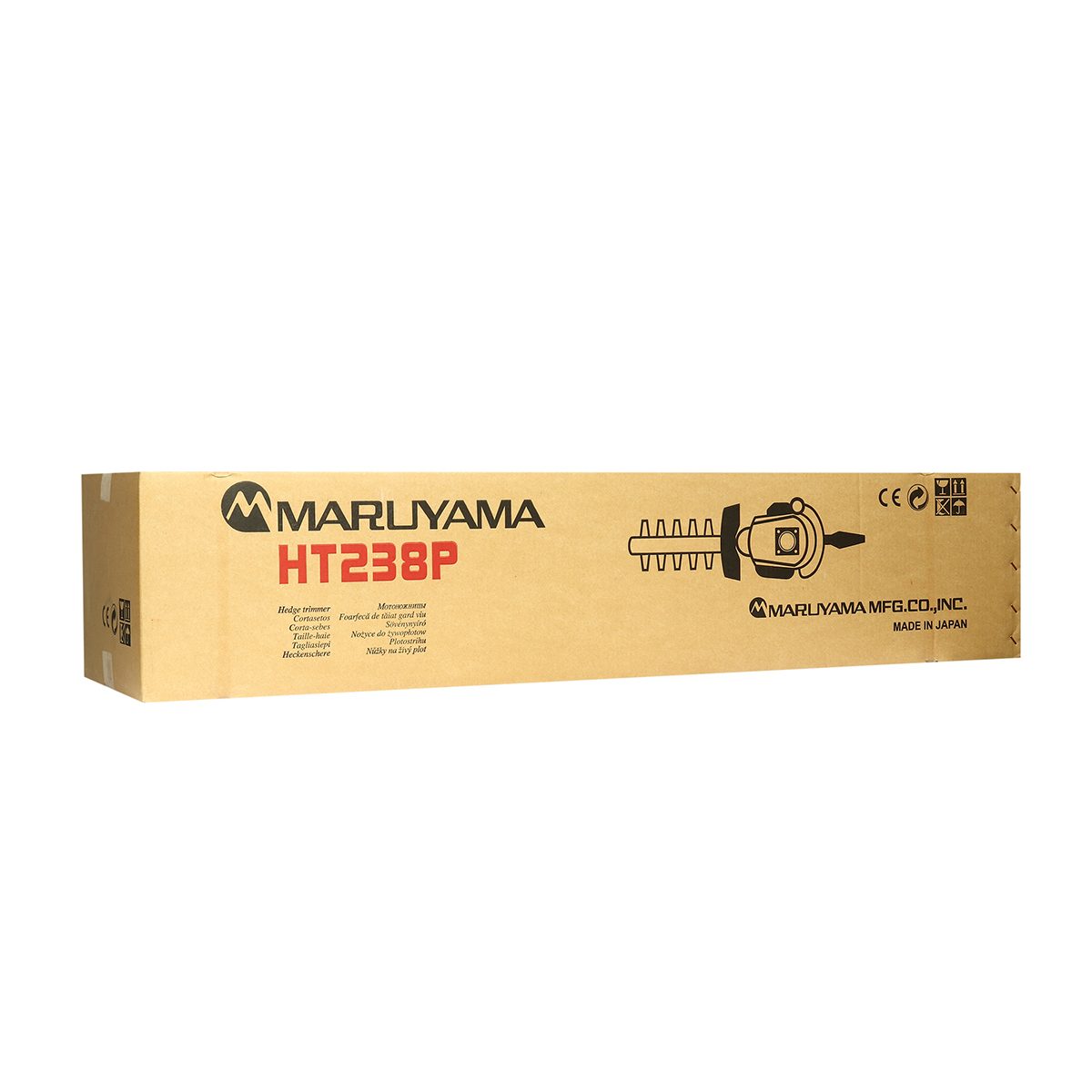 MARUYAMA เครื่องตัดแต่งพุ่มไม้ 2 จังหวะ 22.5 ซีซี รุ่น HT238P สตาร์ทเบา (Reverse Start) กำลังเครื่องยนต์ 0.83 กิโลวัตต์ ความยาวใบมีด 750 ซม.