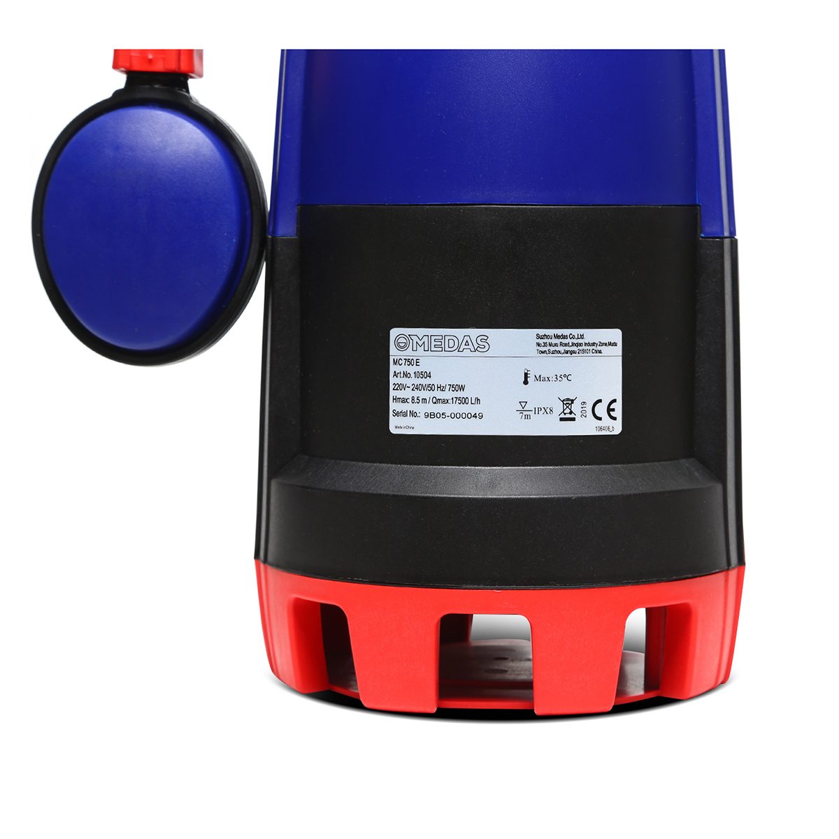 MC750E ปั๊มแช่น้ำเสียและน้ำดี 750W.