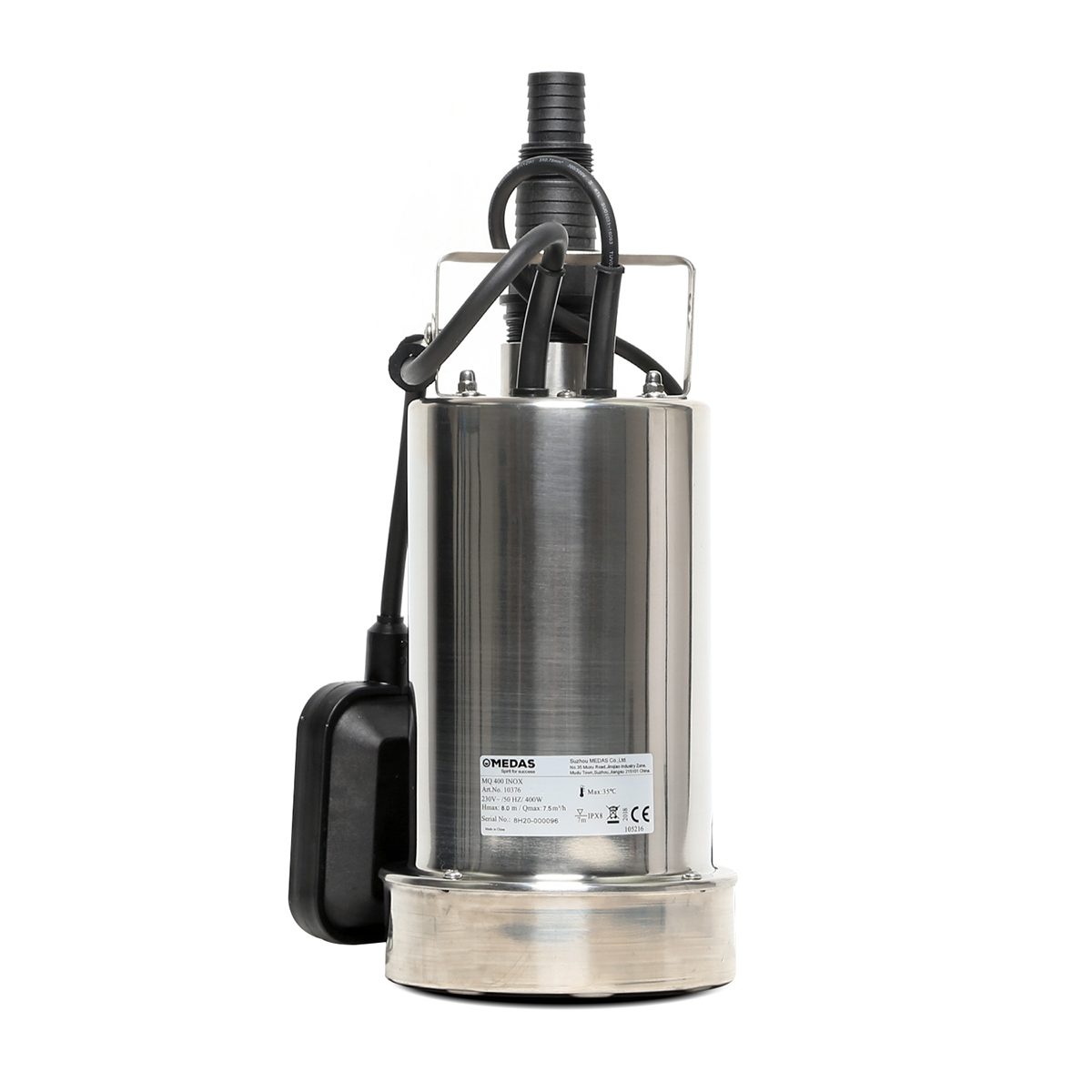 MQ400INOX ปั๊มแช่สำหรับน้ำดี พร้อมลูกลอย