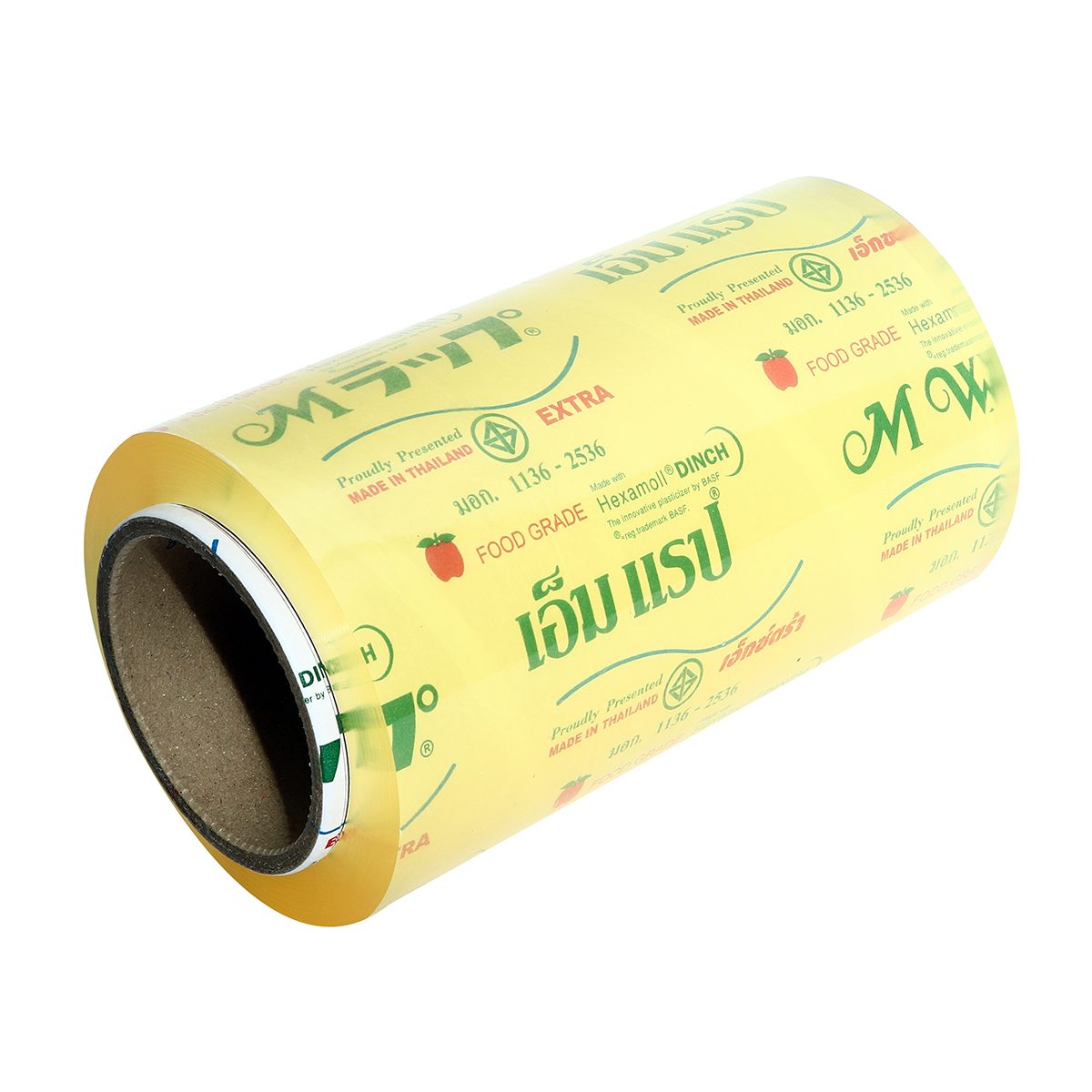 ฟิล์มถนอมอาหาร เอ็ม แรป (M WRAP) ความกว้าง 20 ซม. ความยาว 600 ม. ความหนาของเนื้อฟิล์ม 9 ไมครอน ช่วยรักษาความสดและรสชาติของอาหาร ฟิล์มมีความย
