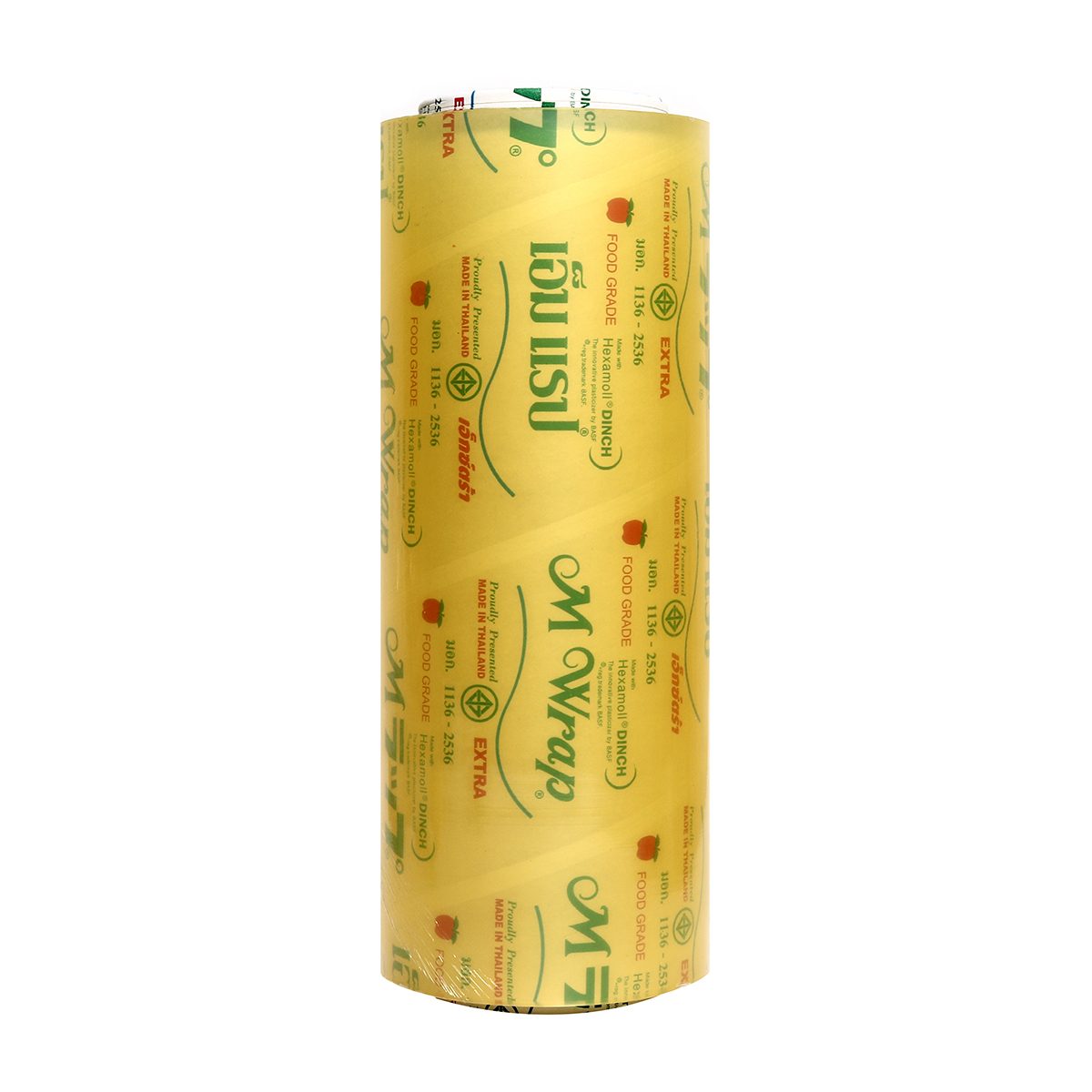 ฟิล์มถนอมอาหาร เอ็ม แรป (M WRAP) ความกว้าง 30 ซม. ความยาว 600 ม. ความหนาของเนื้อฟิล์ม 9 ไมครอน ช่วยรักษาความสดและรสชาติของอาหาร ฟิล์มมีความย