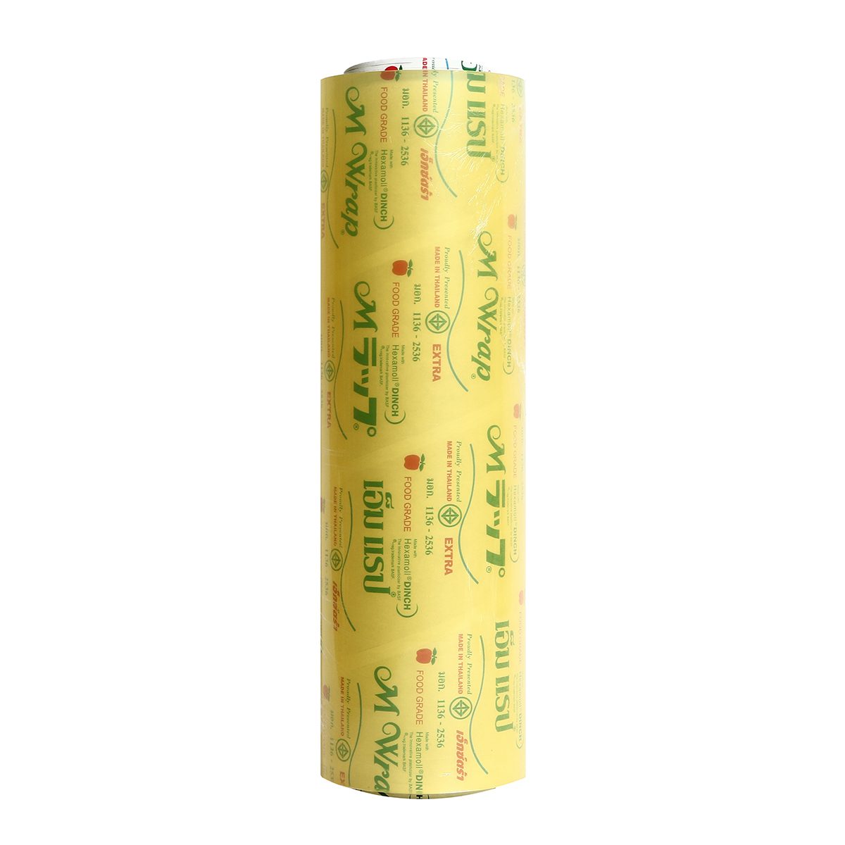 ฟิล์มถนอมอาหาร เอ็ม แรป (M WRAP) ความกว้าง 40 ซม. ความยาว 600 ม. ความหนาของเนื้อฟิล์ม 9 ไมครอน ช่วยรักษาความสดและรสชาติของอาหาร ฟิล์มมีความย