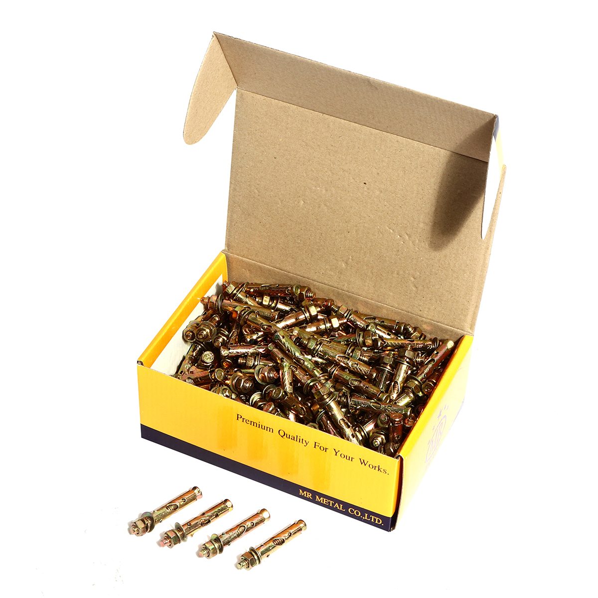 พุกเหล็ก เอ็มอาร์ เมทัล (MR METAL) รุ่น PK-SL1/4*50 ขนาด 1/4 นิ้ว สินค้าคุณภาพจากไต้หวัน ผลิตจากเหล็กคุณภาพดี เหมาะสำหรับการใช้งานทั่วไป เช่