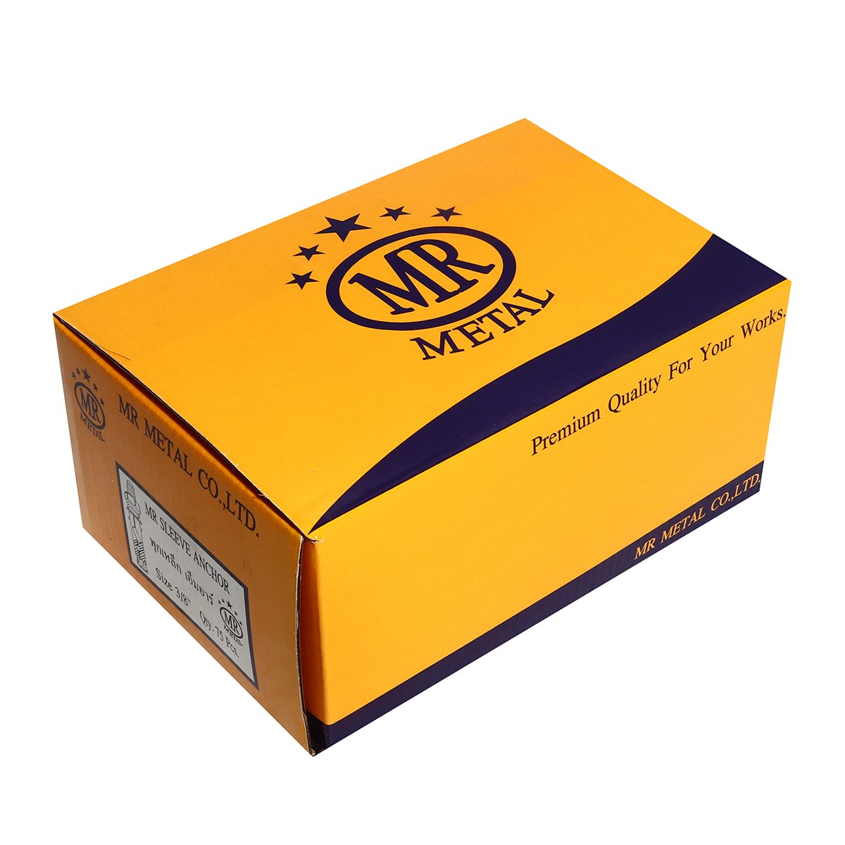 พุกเหล็ก เอ็มอาร์ เมทัล (MR METAL) รุ่น PK-SL3/8*75 ขนาด 3/8 นิ้ว สินค้าคุณภาพจากไต้หวัน ผลิตจากเหล็กคุณภาพดี เหมาะสำหรับการใช้งานทั่วไป เช่