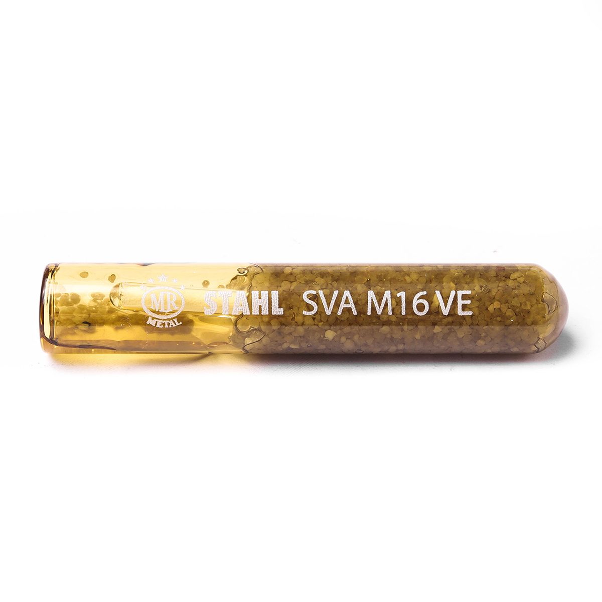 MR METAL พุกเคมีแบบปั่น M16 STAHL-SERIES รุ่น SVA-VE-16 (10 ชิ้น/กล่อง) น้ำยาเคมีหลอดแก้วใช้คู่กับสตัดพุกเคมี รับแรงดึงได้สูง ไม่มีสารก่อมะเ