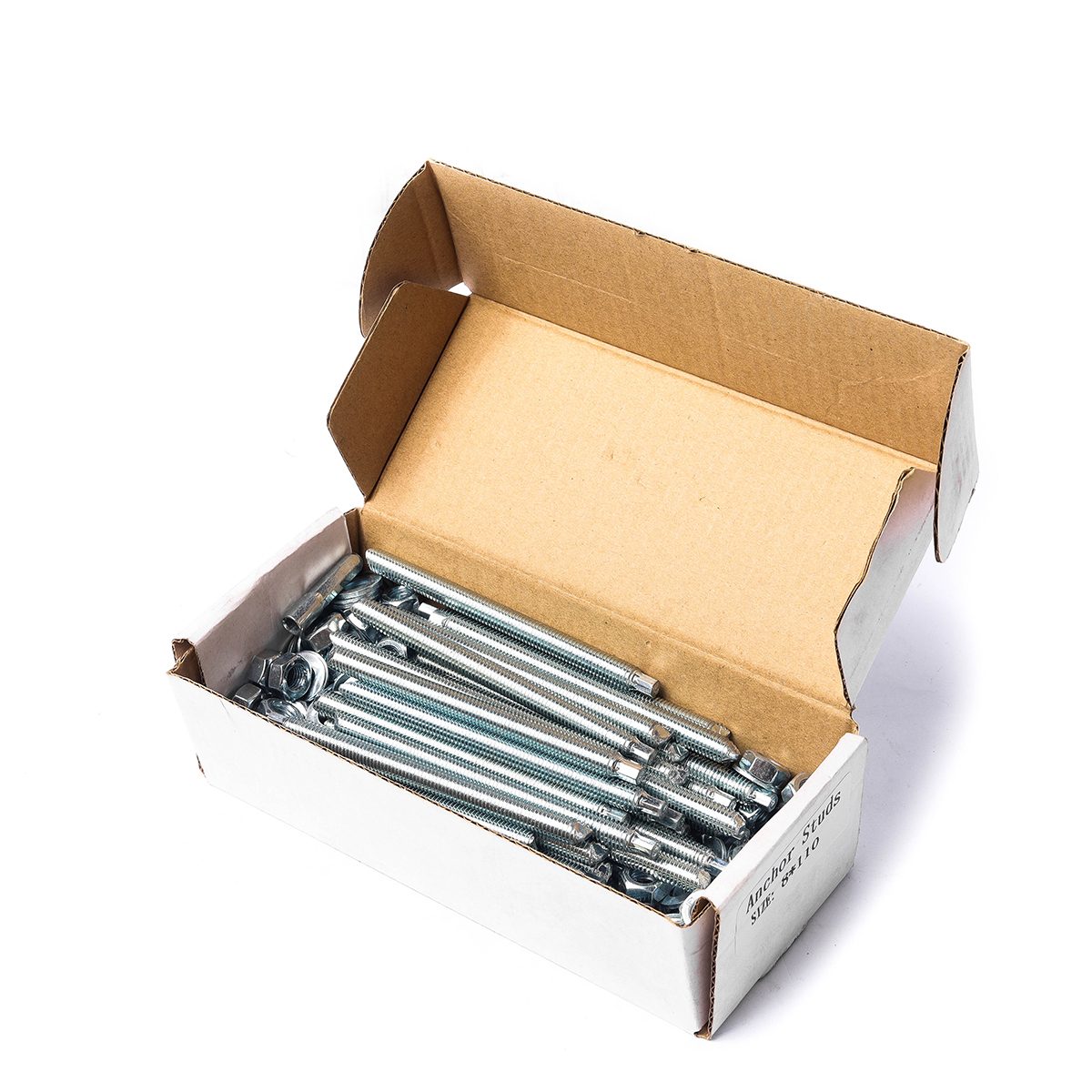 สตัดพุกเคมี M8x110 มม. เกรด 5.8 ชุบขาว แบรนด์ เอ็มอาร์ เมทัล (MR METAL) รุ่น PK-AS5M8*110 ใช้คู่กับพุกเคมี MR-STAHL แบบปั่น แบบตอก และแบบฉีด