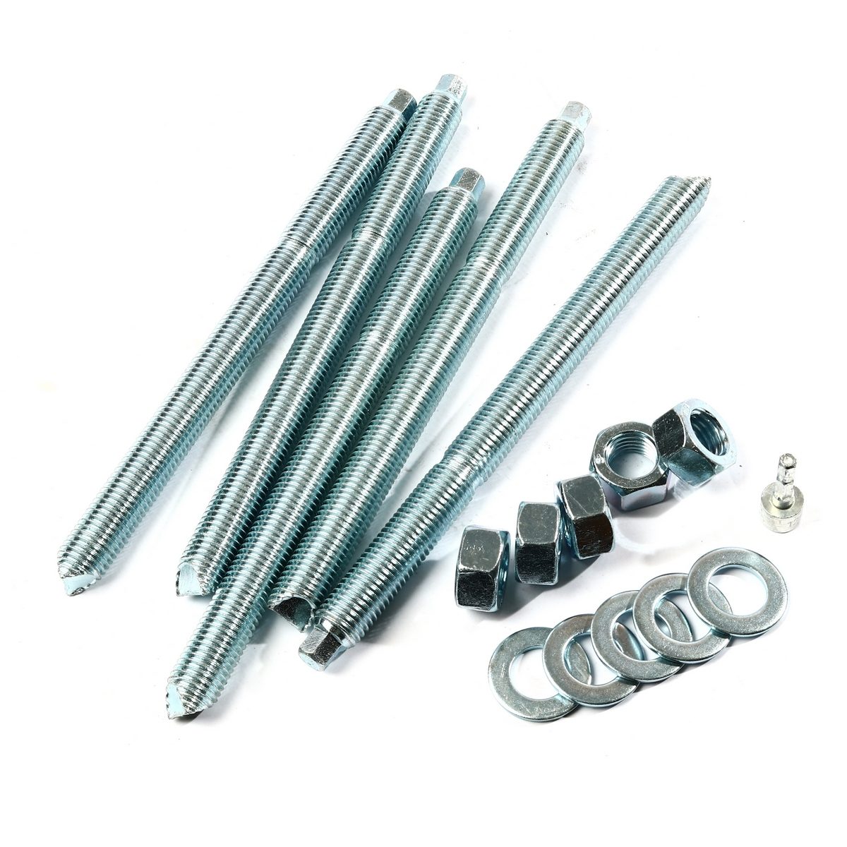 สตัดพุกเคมี M20x260 มม. เกรด 5.8 ชุบขาว แบรนด์ เอ็มอาร์ เมทัล (MR METAL) รุ่น PK-AS5M20*260 ใช้คู่กับพุกเคมี MR-STAHL แบบปั่น แบบตอก และแบบฉ