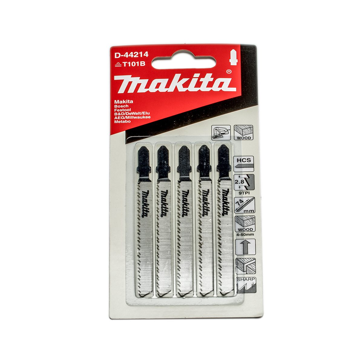 ใบเลื่อยจิกซอT101B 5/PAC D-44214/D-72718