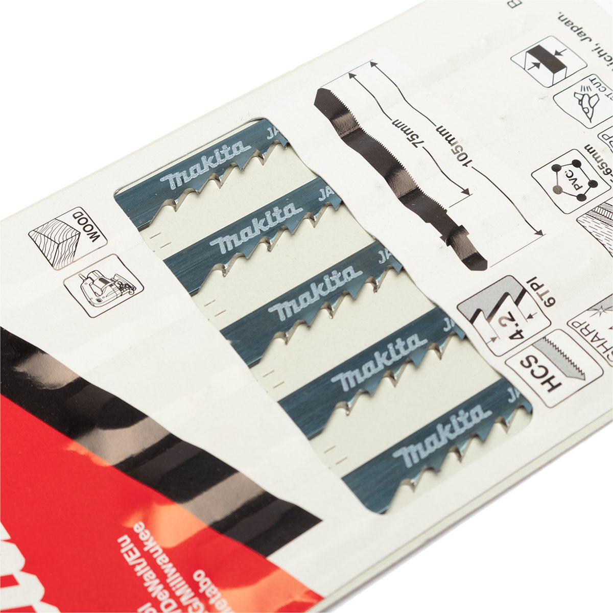 ใบเลื่อยจิกซอ B-16 (5ใบ/1PAC) A-85684
