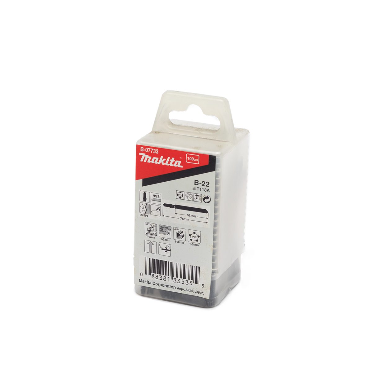 ใบเลื่อยจิกซอ NO.B-22(100ใบ/1PAC)B-07733