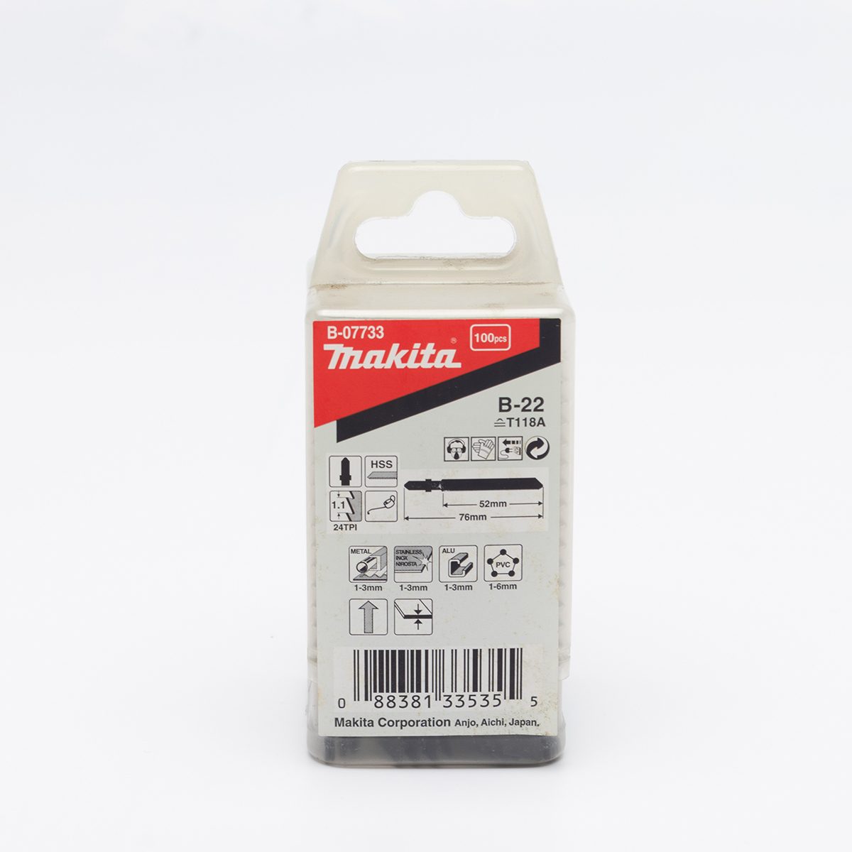 ใบเลื่อยจิกซอ NO.B-22(100ใบ/1PAC)B-07733