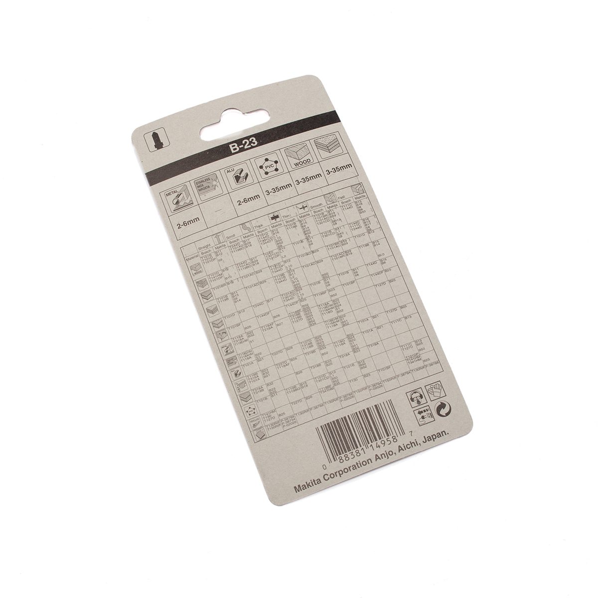ใบเลื่อยจิกซอ B-23 (5ใบ/1PAC) A-85743