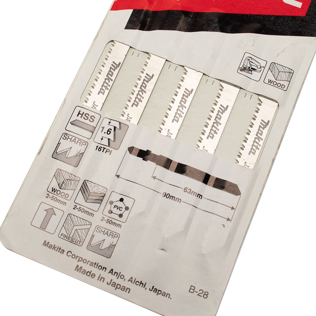 ใบเลื่อยจิกซอ B-28 (5ใบ/1PAC) A-80391