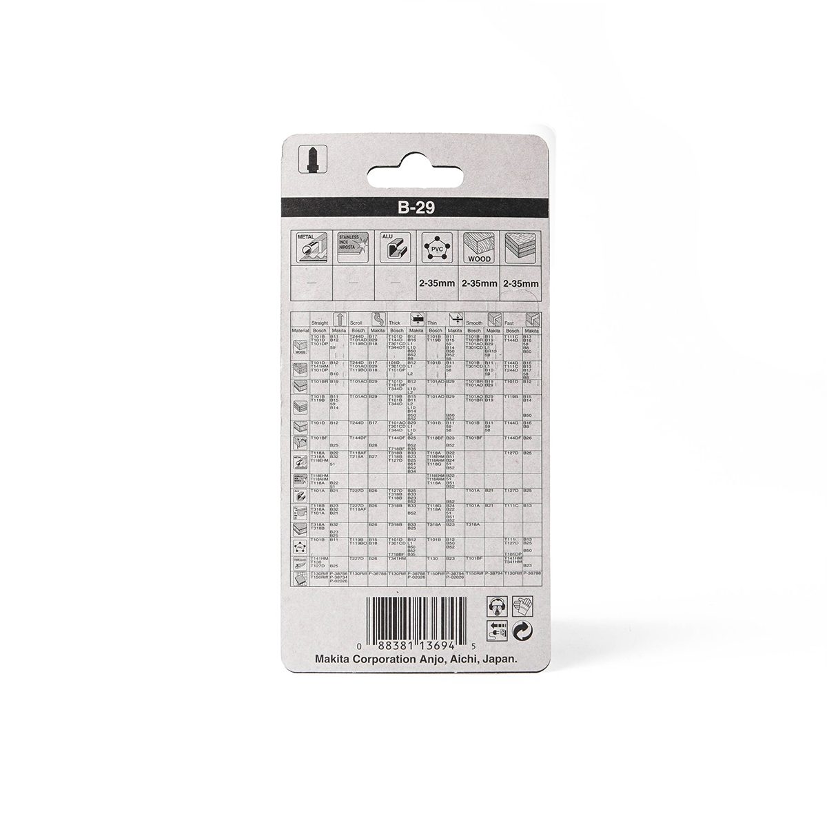 ใบเลื่อยจิกซอ B-29 (5ใบ/1PAC) A-80400