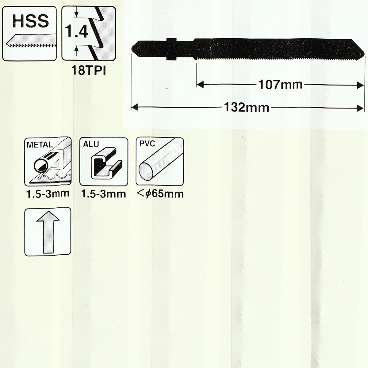 ใบเลื่อยจิกซอ B-32(5ใบ/1PAC)B-10431