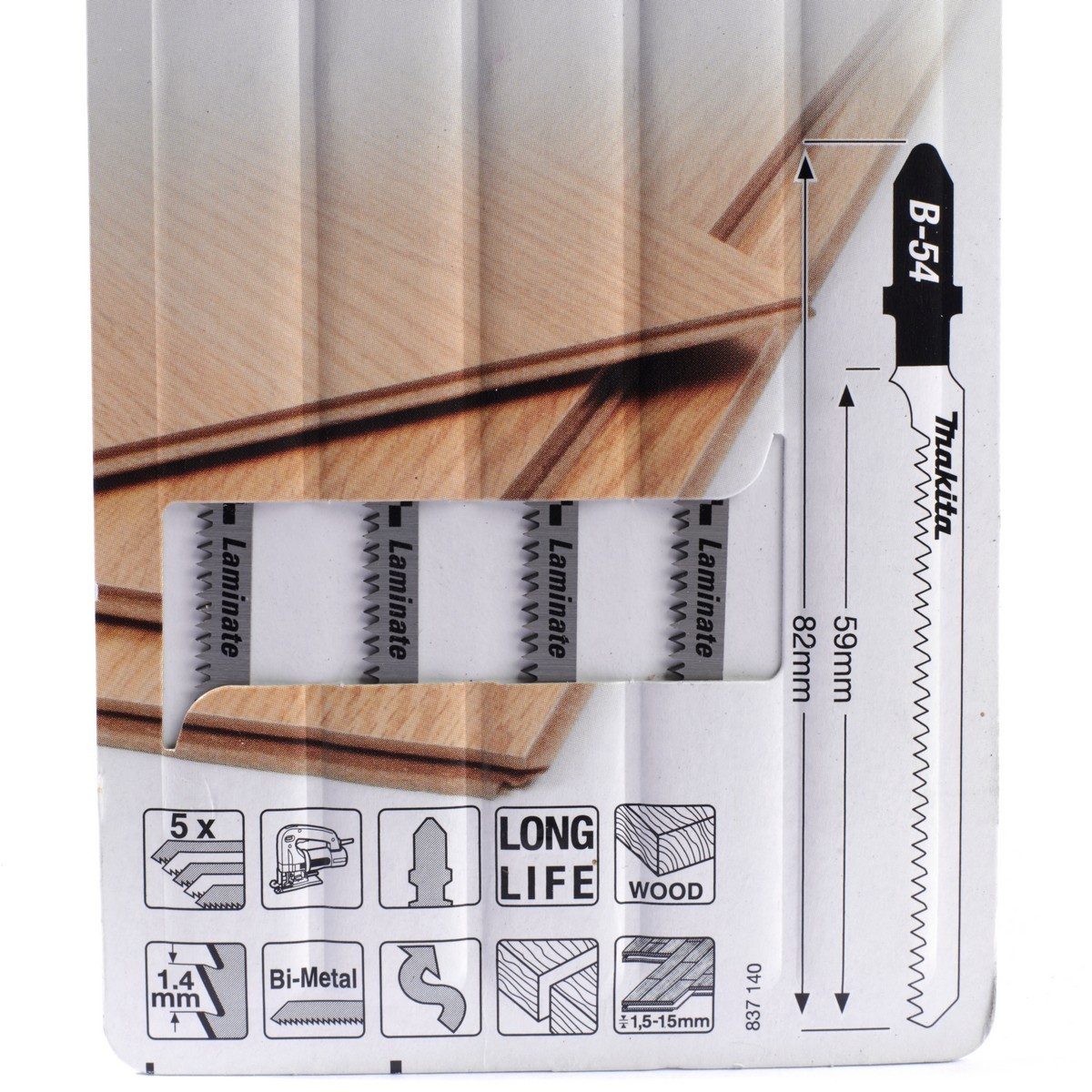 ใบเลื่อยจิกซอ B-54 (5ใบ/1PAC) B-10986