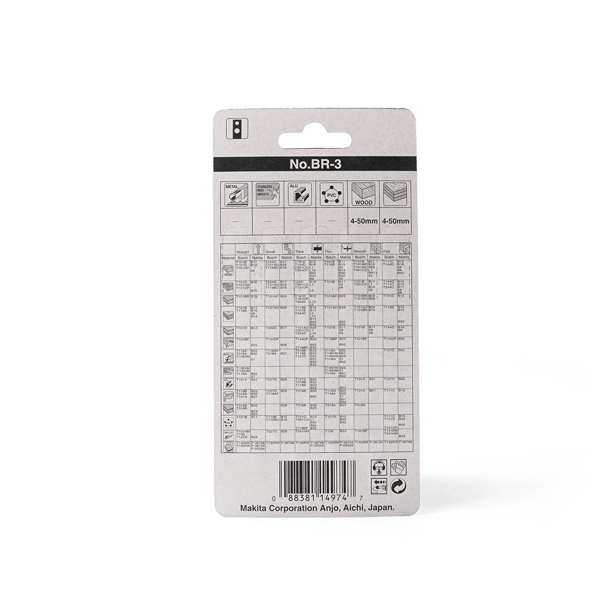 ใบเลื่อยจิกซอ BR-3 (5ใบ/1PAC) A-85933