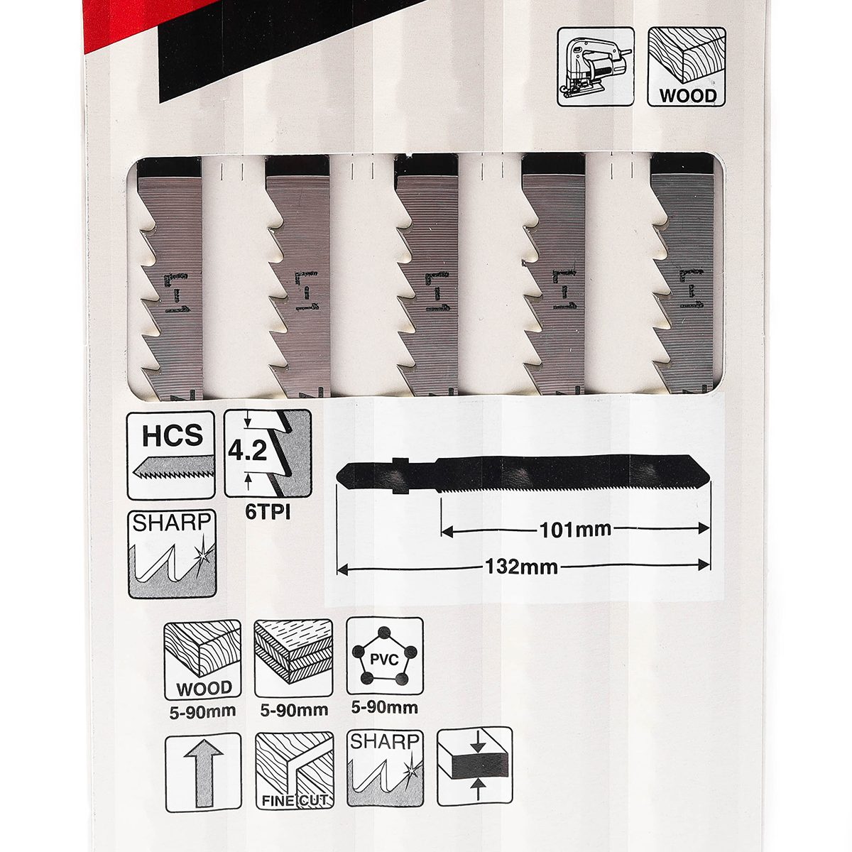 ใบเลื่อยจิกซอ L-1(5ใบ/1PAC) A-86290