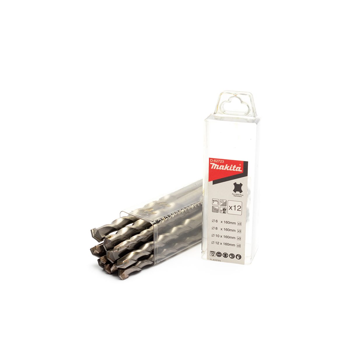 ดอกสว่าน SDS D-62723 (12ดอก/1ชุด) 6-12MM