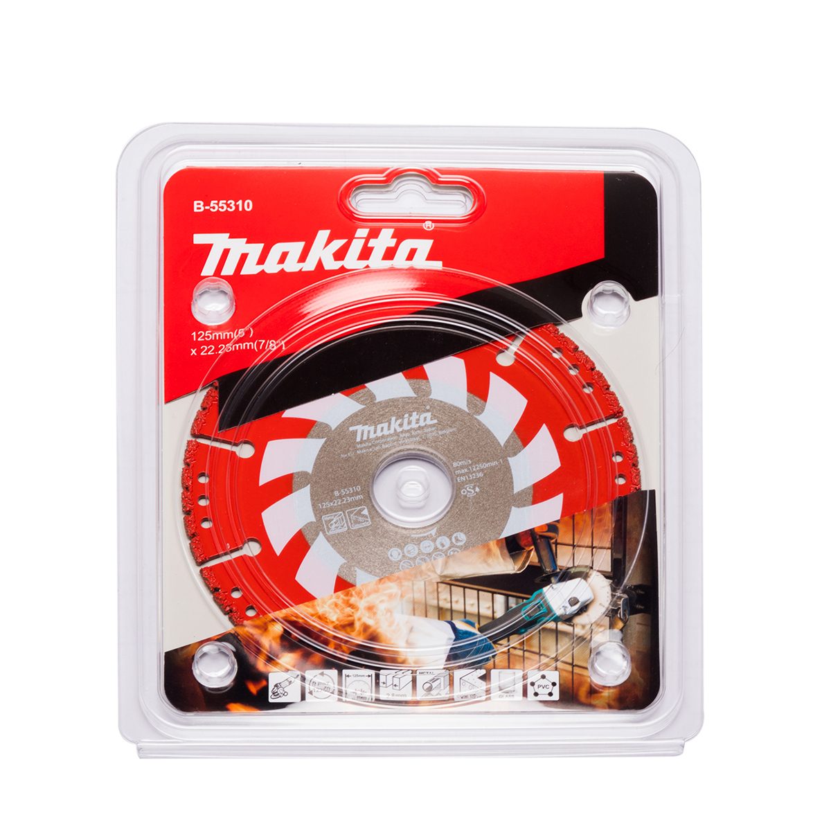 ใบตัด 5"125MM งานกู้ภัย(2.8MM) B-55310