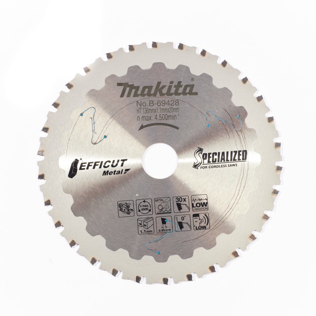 EFFICUT ใบเลื่อยตัดโลหะ 5"X30T (B-69428)