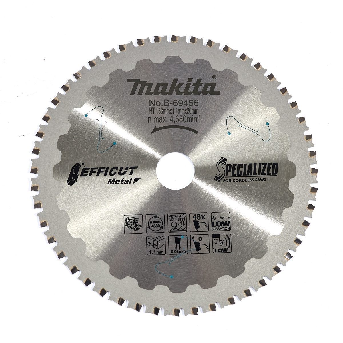 EFFICUT ใบเลื่อยตัดโลหะ 6"X48T (B-69456)