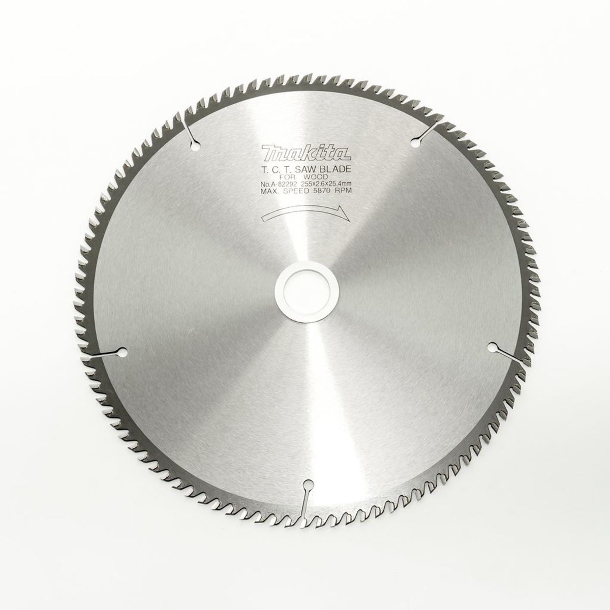 MAKITA ใบเลื่อยวงเดือนคาร์ไบด์สำหรับตัดไม้ 10 นิ้ว 100 ฟัน รุ่น A-82292 เส้นผ่านศูนย์กลาง 255 มม. หนา 2.6 มม. (มากีต้า)