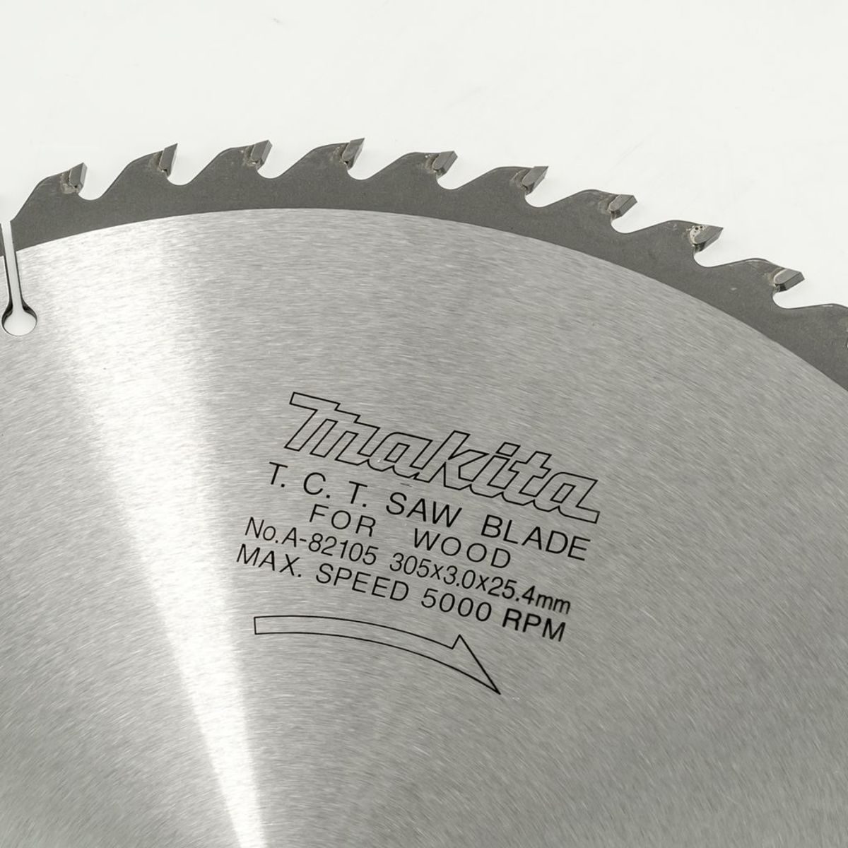 MAKITA ใบเลื่อยวงเดือนคาร์ไบด์สำหรับตัดไม้ 12 นิ้ว 100 ฟัน รุ่น A-82323 เส้นผ่านศูนย์กลาง 305 มม. หนา 3.0 มม. (มากีต้า)
