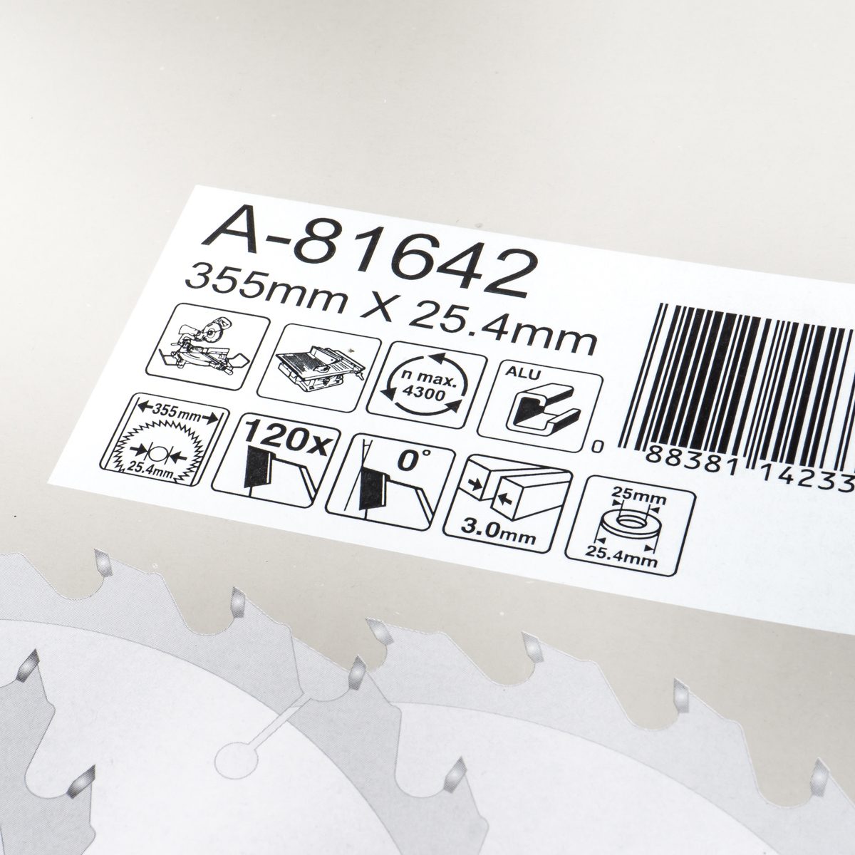 ใบเลื่อยวงเดือน-มิเนียม 14" 120T(A-81642